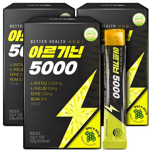 더존건강 배럴 헬스 아르기닌 5000 젤리 스틱 15p, 300g, 1개