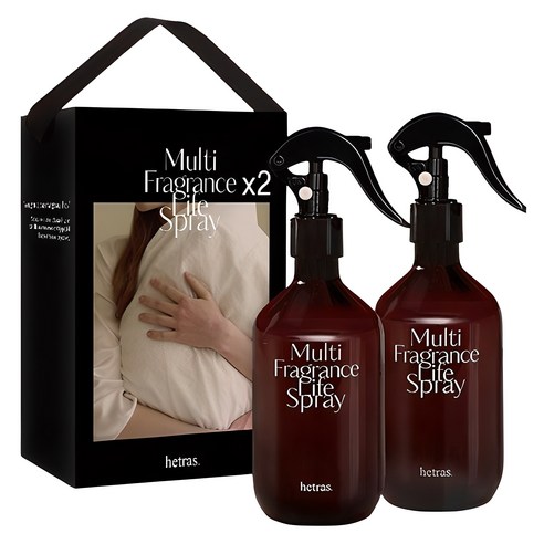 헤트라스 섬유향수 룸 스프레이 300ml x 2p 선물세트 허그솝, 600ml, 1세트