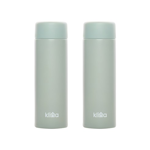 (1+1)클리나 스텐 소형 티 커피 포켓 미니 텀블러 150ml 200ml, 민트 1+1, 2개