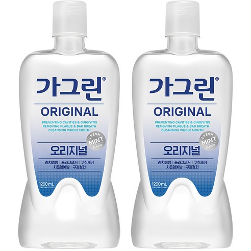 가그린 오리지널 구강청결제, 1200ml, 2개