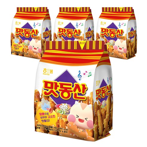 해태제과 맛동산, 70g, 4개