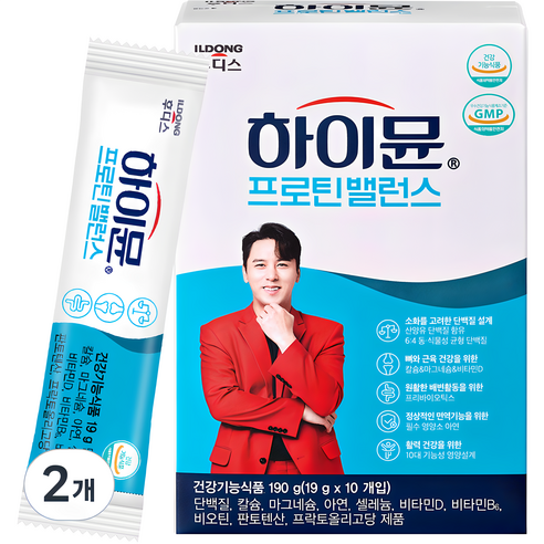 하이뮨 프로틴 밸런스 스틱형, 380g, 2개