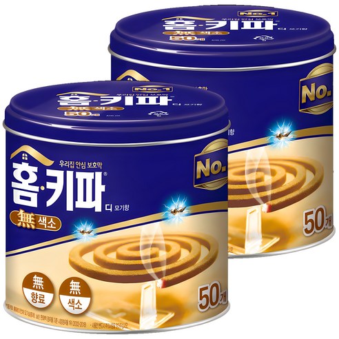 홈키파 무색소 모기향, 650g, 2개