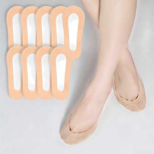 시너싹스 여성용 전체실리콘 논슬립 쿨 덧신 9켤레