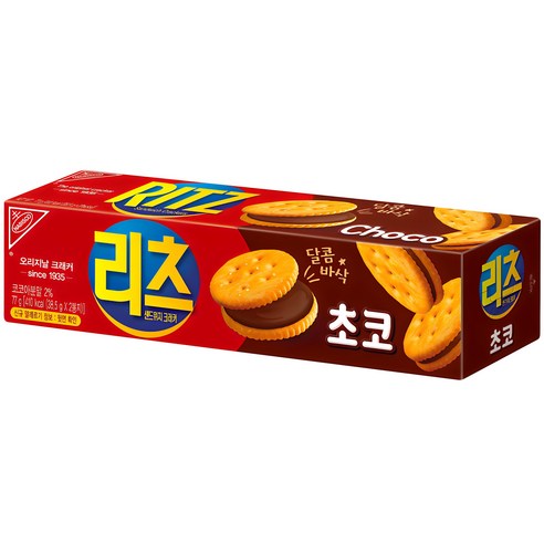 리츠 샌드위치 크래커 초코, 77g, 1개