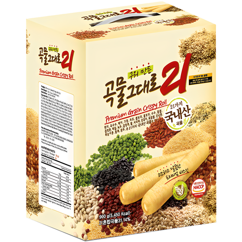 곡물그대로21 크리스피롤 선물세트, 3개, 900g