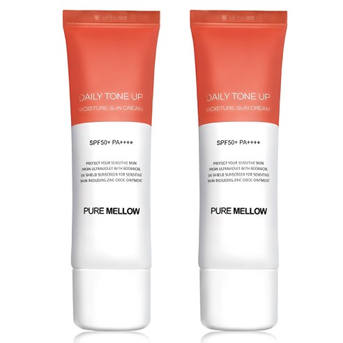 퓨어멜로우 데일리 톤업 촉촉 선크림 SPF50+ PA++++, 50ml, 2개