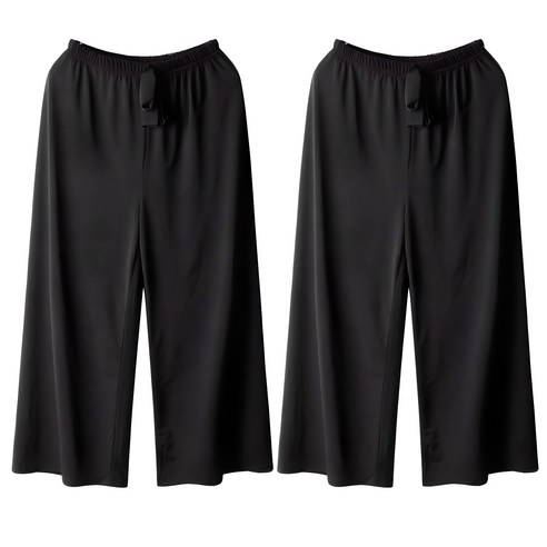 홈웨어바지 추천 상품애니진 여성 1+1 여름 8부 9부 쿨스판 통바지 와이드 팬츠 1165 제품 사진