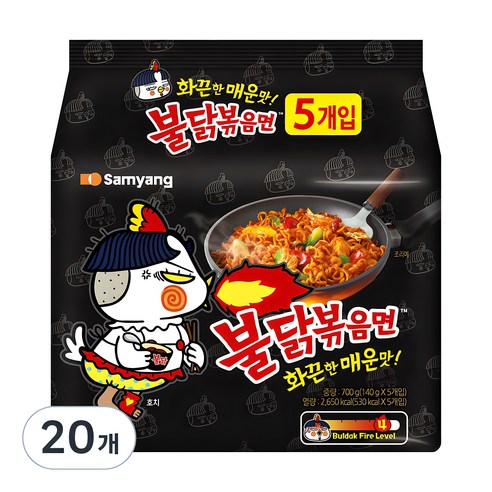 삼양 불닭볶음면 140g, 20개