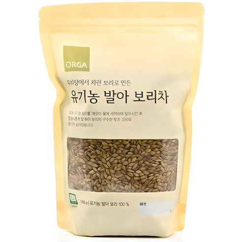 올가홀푸드 우리땅에서 자란 보리로 만든 유기농 발아 보리차, 500g, 1개입, 1개