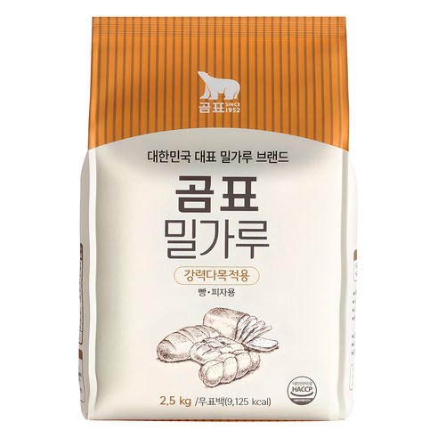 곰표 밀가루 강력, 1kg, 8개 마루비시강력분