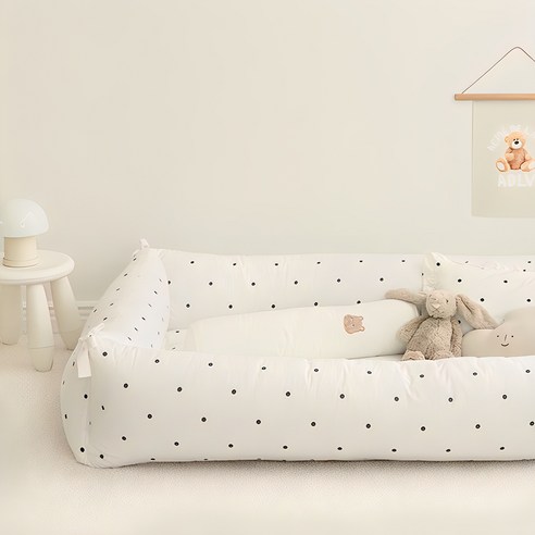 아기침대범퍼가드 추천 상품쉬즈홈 순면 가드 범퍼 쿠션 커버 + 솜 세트 제품 사진