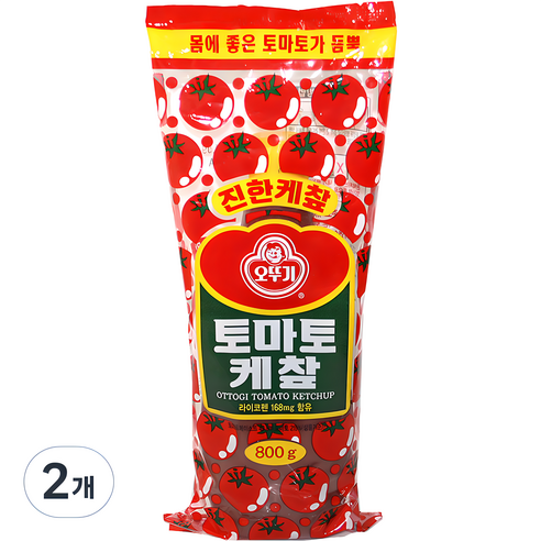 오뚜기 토마토케찹800g 케찹, 800g, 2개