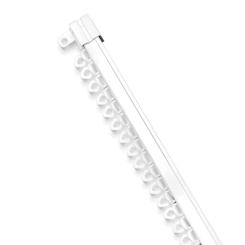 윈도우드레스 커튼레일 8자 125-240cm, 화이트