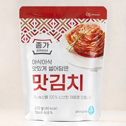 대상 종가 맛김치 파우치, 200g, 3개 종가집김치