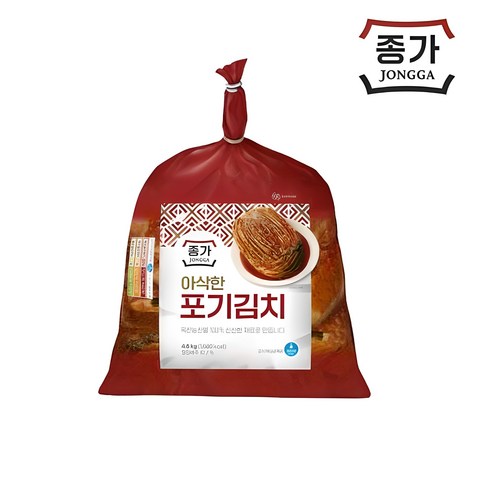 [종가집] 시원하고 깔끔한 포기김치, 4.8kg, 1개