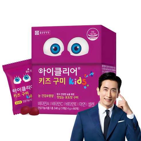 아이클리어 루테인 구미 60p, 60정, 240g, 1개