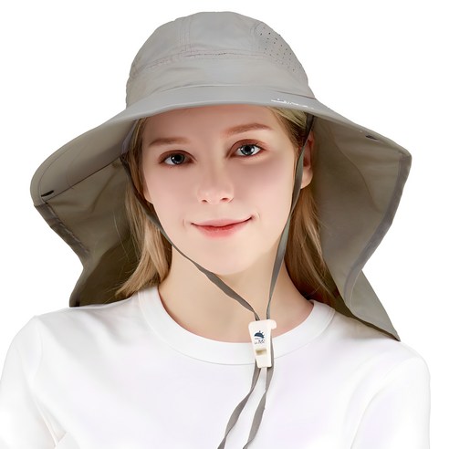 썬글레이드 성인용 UV 아쿠아 플랩캡, 카키