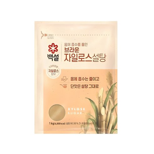 백설스위트리 자일로스 갈색설탕, 1kg, 2개