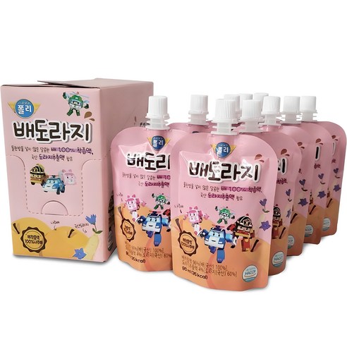 로보카폴리 유아용 배도라지즙 80ml, 30개 유자키오