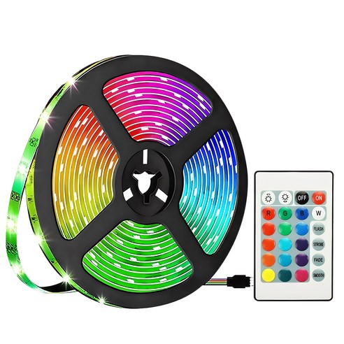 루아즈 LED 간접 줄조명 RGB 네온 스트립 16색상 무드등, 4m