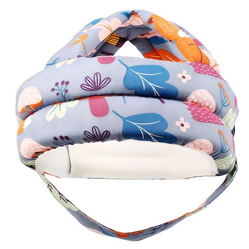 조이멀티 유아용 공룡패턴 머리쿵 헬멧형 쿠션 머리보호대, 퍼플 부엉이, 1개