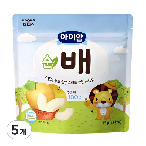 일동후디스 아이얌 동결건조 과일칩 순배, 15g, 10개