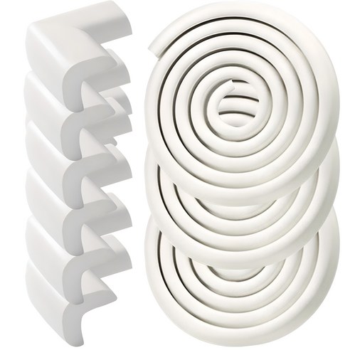 원더파파 엠보싱 모서리보호대 3p + 코너보호대 6p 세트, 화이트, 1세트