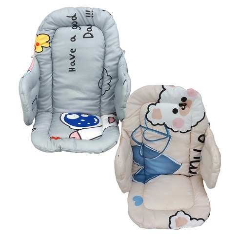 [베이비캠프]유아식탁의자 전용 윙쿠션 방석, 베이지
