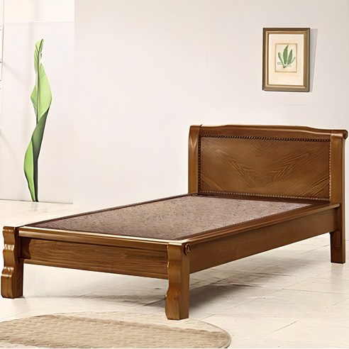 [리퍼제품] HD 현대의료기 002S 싱글 홍맥반석 돌침대, 브라운