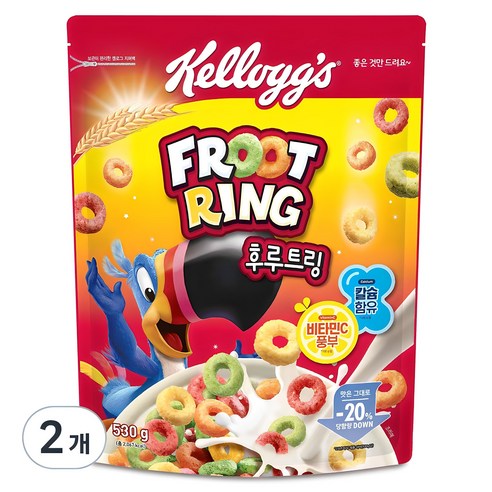 후루트링 시리얼, 530g, 2개 serial-attachedscs 후루트링 시리얼, 530g, 2개 serial-attachedscs