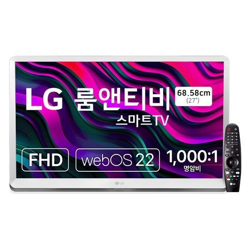 LG전자 FHD 룸앤TV, 68cm, 27LQ600SW 일반 모니터