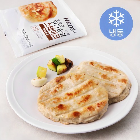 허닭 오븐에 구운 닭가슴살 스테이크 떡갈비맛 (냉동), 100g, 1개입, 4개