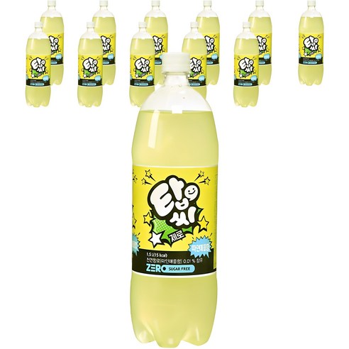 탑씨 제로 파인애플향 탄산음료, 1.5L, 12개