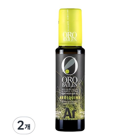 오로바일렌 아르베키나 엑스트라버진 올리브오일, 100ml, 2개