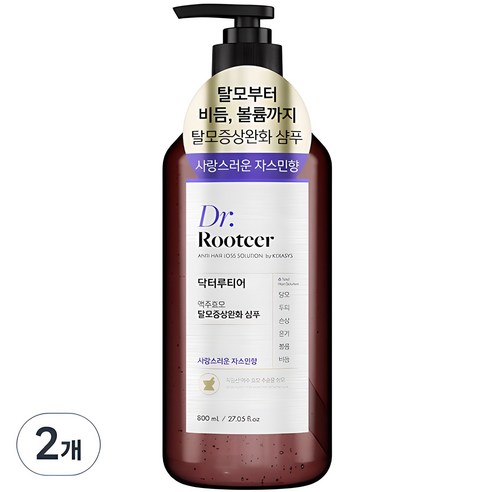닥터루티어 맥주효모 탈모증상완화 기능성샴푸 자스민향, 800ml, 1개