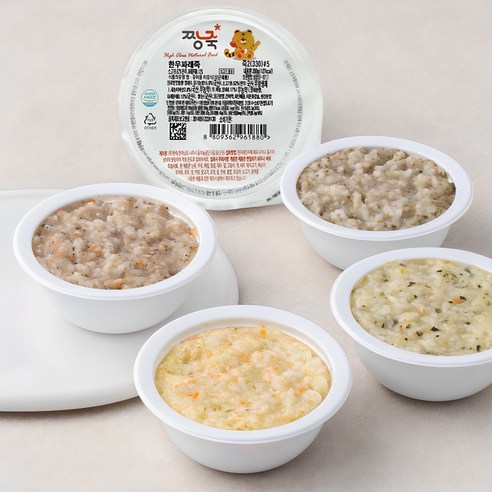 짱죽 냉장 이유식 중기 죽2 A세트, 이유식의 새로운 선택 짱죽이유식