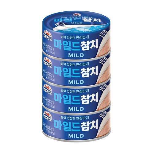 사조참치 마일드 참치 안심따개 - 일반참치통조림 | 쿠팡