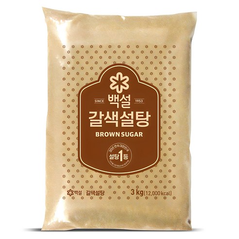 백설 갈색설탕, 3kg, 1개