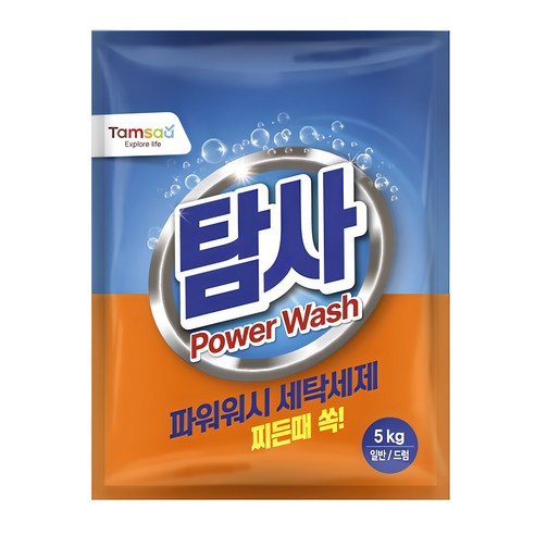 탐사 파워워시 가루 세탁세제, 5kg, 1개
