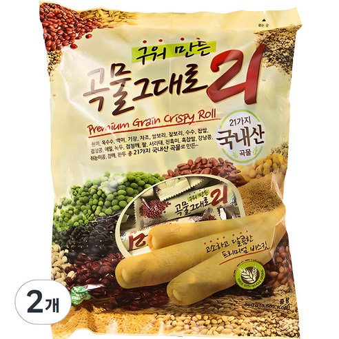 곡물그대로21 크리스피롤, 650g, 2개 
과자/초콜릿/시리얼