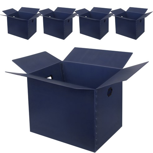 코멧 두꺼운 이사박스 3T 3호~7호 5개입, 네이비, 5개