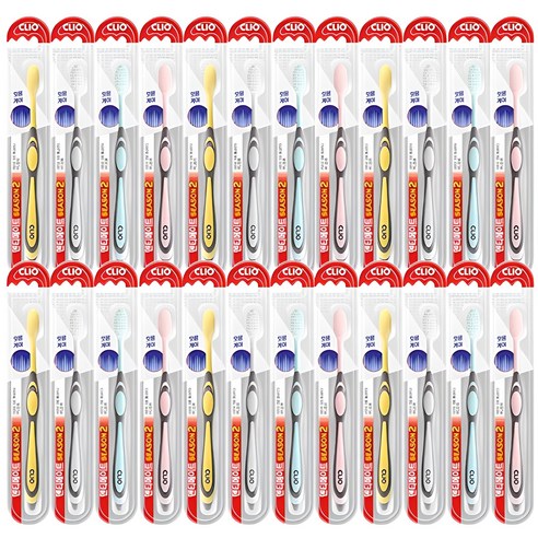 크리오 덴티메이트 시즌2 초극세모 칫솔, 24개입, 1세트