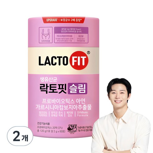 락토핏 슬림 유산균, 120g, 2개