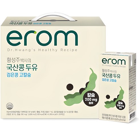 이롬 황성주 박사의 두유 검은콩, 190ml, 20개