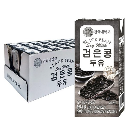 건국 검은콩 두유 190ml 48개