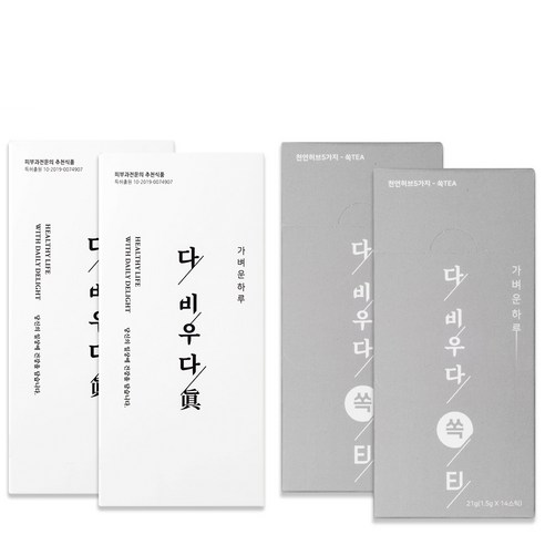 백향진 다비우다 진 84g x 2p + 쏙티 21g x 2p 세트, 210g X 1set, 1세트