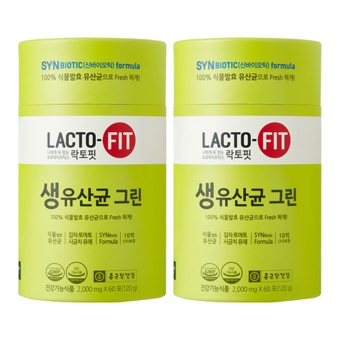 종근당건강 락토핏 생유산균 골드, 100g, 2개