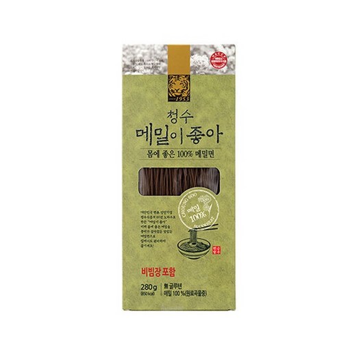 아트박스/청수식품 메밀이 좋아 물냉면 (2인분) + 비빔냉면 (2인분), 1개, 280g