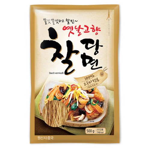 진미 옛날고향찰당면, 500g, 1개